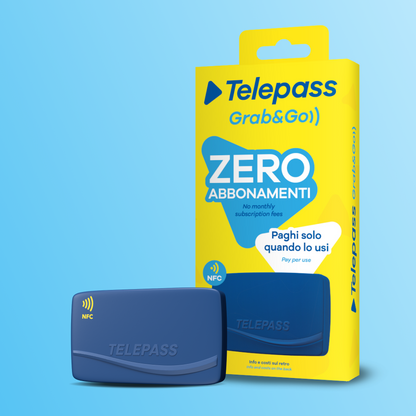 Telepass Grab&Go - Dispositivo Senza Canone Fisso, Modalità Pay-Per-Use